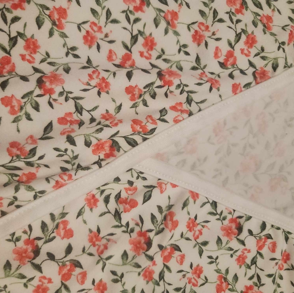 Ivory Floral Surplice Tiered Midi Dress - Picture 3 of 3